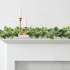 Artificial Plants Greenery Eucalyptus Garland, 5.9 Ft, 2 Pieces, Green