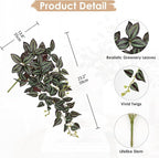 Artificial Plants Greenery, 2 Pcs Wandering Jew Hanging Vines, 26 Inch PVC