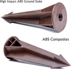 ABS Plastic Ground Stake Spike Replacement for Low Voltage Landscape Light，Outdoor Garden Spotlight Pathway Flood Light,1/2"-14 NPSM Thread