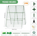 55" H x 36" W Cucumber Trellis for Raised Bed Garden, Cucumber Trelli for Climbing Plants Outdoor，A-Frame Vegetable Grow Supports, Tomato Plant Support for Tomato Squash Zucchini (1PC)
