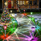Solar Outdoor Lights, 10 Pack Solar Pathway Lights Outdoor Waterproof, Stainless Steel Stake Lighting for Garden Yard Path Walkway Driveway Patio Lawn Outside Decor,Color Changing