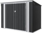 Greesum 5.8x3.3 FT Outdoor Storage Shed Metal Garbage Shed by BuynowfromGreesum