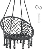 SUNCREAT Hammock Chair Hanging Macrame Swing by SUNCREAT