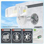 Onforu 2 Pack 75W Flood Lights Outdoor, 7000LM LED Flood Lighting Outdoor Switch Controlled, IP65 Waterproof Exterior Floodlight Fixture with 3 Adjustable Heads, 6500K Security Light for Garage Yard