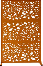 Oakland Living 6 ft. X 4 ft. Orange Freestanding Metal Privacy Screen Room Divider