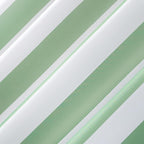 Sun Zero Valencia 2-Pack Cabana Stripe Indoor/Outdoor UV Protectant Energy Efficient Grommet Curtain Panel Pair, Spa Green, 54" x 108