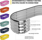 Galvanized Planter Outdoor Galvanized Metal Planter Round Raised Garden Bed Kit for Gardening Outdoor 1PC Gray 3X3X1FT