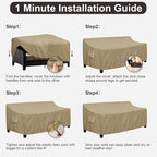 PureFit Outdoor Couch Cover Waterproof Patio Sofa Furniture Covers, 4-Seater - Image 7