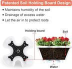 GameXcel Vertical Planter 5 Tier Stackable Planters Garden Planters Strawberry Herb Flower and Vegetable Planter Indoor Outdoor Gardening Pots with Removable Wheels and Tools White