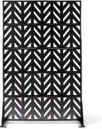 VINGLI Privacy Fence Panels, 72H’’ x 47W’’ Metal Privacy Screen Freestanding, Decorative Privacy Panels for Patio Garden Pool, Outdoor & Indoor (Arrowhead)