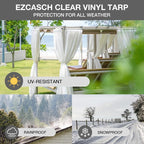 20 Oz Outdoor Vinyl Curtain, Outdoor Clear Panel Curtain, Weather Resistant - Image 6