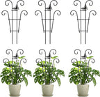 Indoor Plant Trellis for Climbing Plants, Stackable Garden Trellis for Potted Plants, Small House Plant Trellis for Vine Ivy Flower Plant Support Outdoor DIY Metal Trellis 3 Pack, Butterfly Design