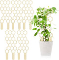 Nuenen 5 Pack Indoor Plant Trellis for Climbing Plants 11.8 Inches Small Garden Wooden Trellis for Potted Plants Honeycomb Shape Trellis Starter Holder for Outdoor Flower Plant Support Accessories