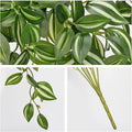 Artificial Hanging Plants Wandering Jew Faux Greenery, 5 Pack, 22 Inch