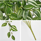 Artificial Hanging Plants Wandering Jew Faux Greenery, 5 Pack, 22 Inch