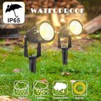Low Voltage Landscape Lights IP65 Waterproof 7W 700LM LED Outdoor Lighting with Connectors for Garden Yard Pathway Pool | 12V 24V 2700K Tree Spotlights | Warm White - 6 Pack