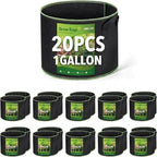 Delxo 20-Pack 1 Gallon Grow Bags,Garden Planting Bag with Handles,300G Thickened Breathable Nonwoven Cloth Fabric Pots for Fruits,Vegetable,Tomato(Black)