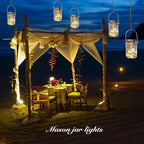 Solar String Lights for Mason Jars, 12 Pack, 30 LED Warm White