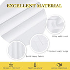 NICETOWN Bedroom Curtain Room Darkening Drapery 102 inches Length - Home Fashion Thermal Insulated Grommet Room Darkening Curtain for Living Room (White, 1 Panel, 52 x 102 inches)