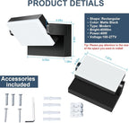 40W Outdoor Wall Light 360 °Rotatable Led Wall Pack Light, 5000K 4000LM Super - Image 4