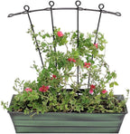 Achla Designs Galvanized Window Flower Box Planter-Green-Small (22" L x 6" W x 5" H)