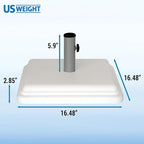 US Weight 40 Pound Umbrella Base - Weighted Umbrella base For Use With Patio Table – Heavy Duty Base- Made in the USA