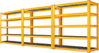 REIBII Garage Shelving Load 3200LBS, 5-Tier Storage Shelves, Adjustable Heavy Duty Metal Shelving Unit for Pantry, Basement, Warehouse, 72" H x 36" W x 16" D H, 3PC