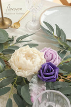 Artificial Flower Garland 6ft Lilac Eucalyptus Willow Vine