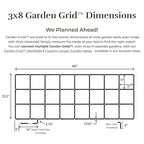 The Garden Grid | Pre-Assembled Garden Bed Watering System – Waters Every Plant Evenly, 2-Minute Setup, Hassle-Free Design Lasts 5–10x Longer Than Drip Kits | USA-Made | 3x8 (33.5"x88")