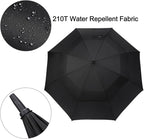 G4Free 47/54/62/68/72 Inch Automatic Open Golf Umbrella Oversize Extra Large Double Canopy Vented Windproof Waterproof Stick Umbrellas