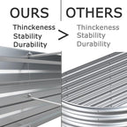 8x2x1ft(2 Pack) Galvanized Raised Garden Bed,Outdoor Planter Box Metal Patio Kit Planting Bed for Vegetables Flowers Herb,Silver