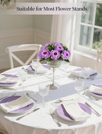 Artificial Flower Balls, Lilac Silk Roses for Wedding Centerpieces