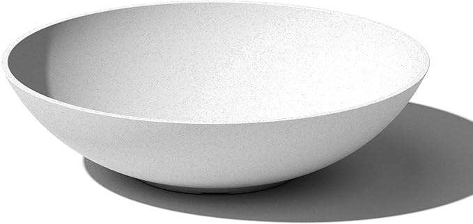 Veradek Mason Series Lane Bowl Planter| for Indoor or Outdoor Tabletops/Gardens |Made from Plastic-Stone Composite with Drainage Holes|Modern Décor for Flowers, Succulents, Small Plants