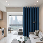 Blackout Patio Sliding Door Curtains – Navy Blue, 80Wx90L, 1 Panel