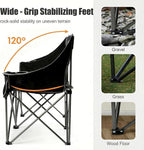 EMERIT Oversized Fully Padded Camping Chair, Heavy Duty 650LB Folding Camping Loveseat, Quad Fold Double Camping Couch with Cup Holders & Carry Bag for Outdoor, Lawn, Sports Events | HIgh Back, Rip resistance, Extra Wide Design, Cross-bracing Hubs, Eas...