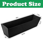 Adnee 4 Pcs 30 Inch Fabric Plant Window Box Liners-Rectangular Non-Woven Planter Basket Liner-Black Felt Flower Hanging Basket for Outdoor Garden Wall Hanging Planter Flower Vegetables