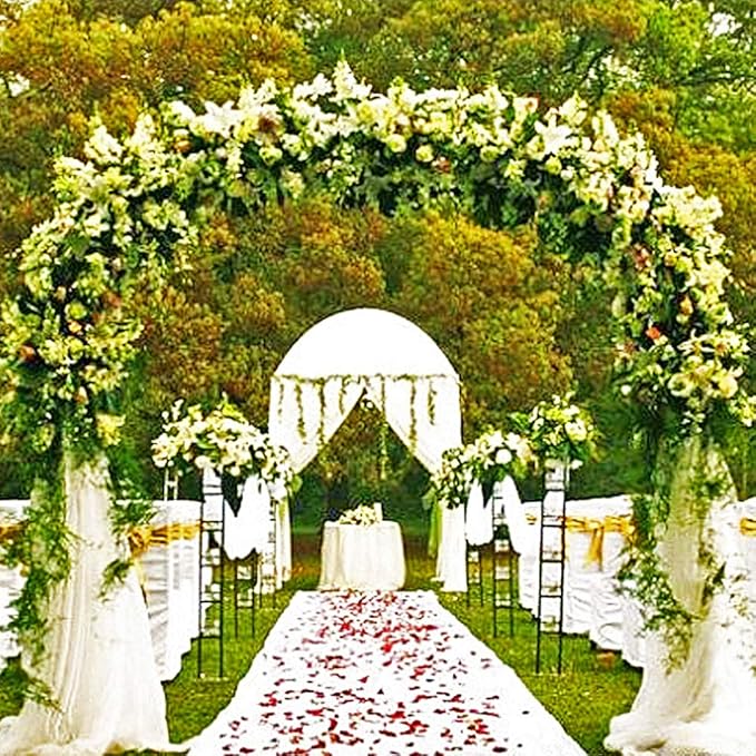 Arbor Black Metal Garden Arch with Two Size Options