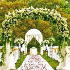 Arbor Black Metal Garden Arch with Two Size Options
