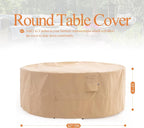 WJ-X3 Round Patio Furniture Cover, Waterproof, UV Resistant, Anti-Fading - Image 6