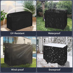 Outdoor Bar Table Set Cover, Waterproof Patio Furniture Covers Outdoor Dining - Image 7