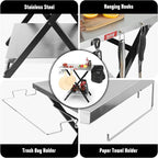Outdoor Grill Table, Foldable Pizza Oven Stand & Griddle Stand - Image 5