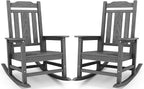 Oversized Rocking Chair Set of 2 Outdoor – Grey