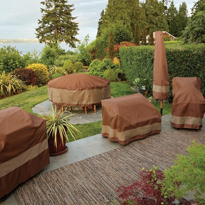 DUCKCOVERS Ultimate Waterproof Rectangular/Oval Patio Table & Chair Set Cover - Image 6