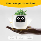 Smart Planter for Indoor Plants, White Plastic with Automated Watering