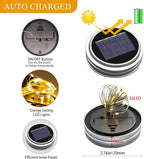 String Lights, 12 Pack Solar Mason Jar Lights in Warm White for Outdoor Use