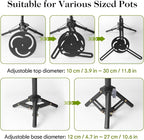 AZEAM Adjustable Plant Risers for Inside Pots, 2 PCS Planter Inserts Fillers for Large Flower Pots, Height Planter Lifter Stand for Outdoor Indoor Plants, 12"- 16" Raise with 4"-12" Top Support