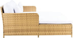 SAFAVIEH Outdoor Collection Cadeo Natural/White Cushion Daybed PAT7500D