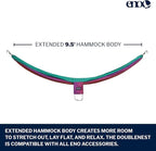 ENO, Eagles Nest Outfitters DoubleNest Lightweight Camping Hammock, 1 to 2 Person, Special Edition Colors, ATC
