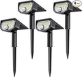 AloftSun Solar Motion Sensor Outdoor Lights,Waterproof Motion Sensor Spot Lights- 30 LED/3 Modes Solar Powered Spotlights,Landscape Lighting for Yard and Garden, Cool White,4 Pack