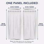 PureFit Outdoor Curtains for Patio Waterproof Weatherproof, UV and Fade Resistant Outside Curtains for Gazebo, Front Porch, Pergola, Sun Blocking Privacy Curtain, 52W x 108L inch, 1 Panel, Chocolate